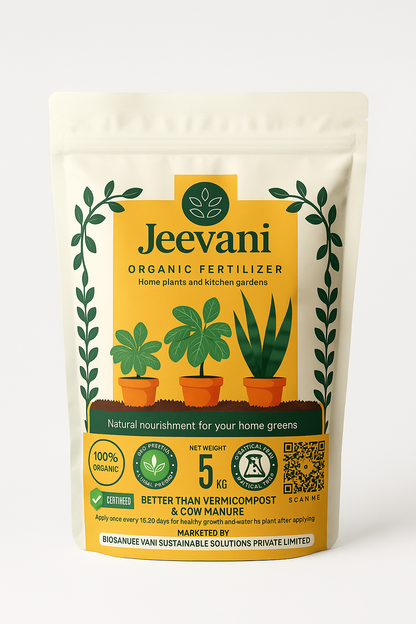 Jeevani Organic Fertilizer – 5kg | Home Garden & Terrace Farming