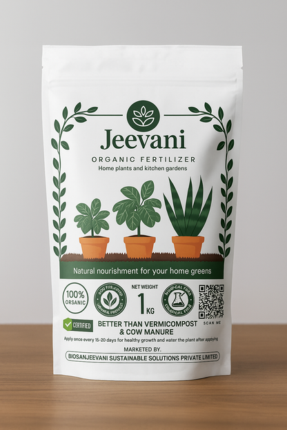 Jeevani Organic Fertilizer – 1kg | For Indoor Plants & Kitchen Gardens